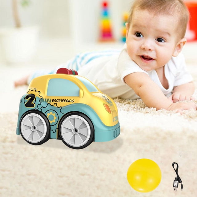 Modo de trayectoria dibujos animados Inteligente eléctrico con luces suaves Música Radio Control Inducción Detección de gestos hay versión RC Yotijar Coche de dibujos animados