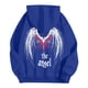 thumbnail image 3 of MHFRRA Sudadera con Capucha y Estampado de Ángel de Invierno, Informal, Suave, Cómoda, Cálida y Gruesa, de Manga Larga, para Actividades Al Aire Libre Azul, 3 of 3
