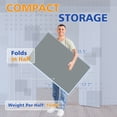thumbnail image 4 of 6ft Mid-Size Ping Pong Conversion Top, Foldable & Portable Table Tennis Table Top for for Indoor/Outdoor,Grey, 4 of 7