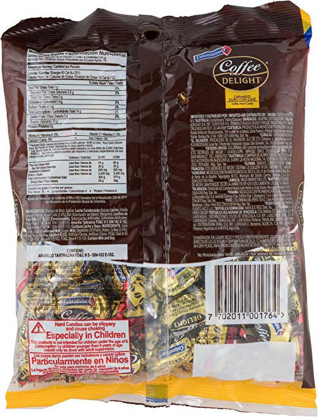 (3 pack) Colombina Coffee Delight Hard Candy, 50 Ea