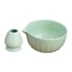 thumbnail image 1 of Cuenco de cerámica para matcha con soporte para batidor, esmaltado, juego de té matcha para ceremonia del té verde Verde claro, 1 of 9