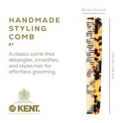 Kent 6T Fine Tooth Comb and Wide Tooth Hair Comb, Handmade Styling Comb for Hair Care, Barber Combs, Beard Combs For Men, Hair Styling Grooming Hair Combs for Men, Women and Kids