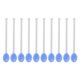 thumbnail image 1 of Advancent 10x Cucharillas de vidrio Apto para lavavajillas Cuchara agitadora para remover la barra de café Verde claro Mostrada Azul claro, 1 of 1