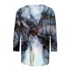 thumbnail image 5 of ICHUANYI Clearance Women's Fashion Printed Loose T-shirt Mid-length 3/4 Sleeves Blouse Round Neck Casual Tops(Gray, S) ICHUANYI WER2023080912167, 5 of 5