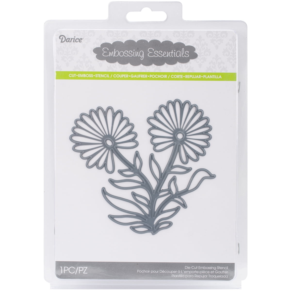 Darice Embossing Essentials Dies Double Daisy