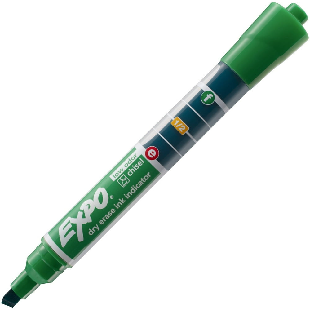 EXPO DryErase Marker w/Ink Indicator Chisel Tip Green 1946763