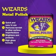 مناديل تنظيف السيارات عالية اللمعان المصنوعة من القطن المصقول بالمعادن من Wizards Products، 3 أونصة