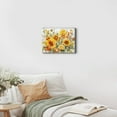thumbnail image 6 of Rustic Sunflower Wall Art Kitchen Decor Farmhouse Flower Pictures for Living Room Vintage Yellow Floral Poster Bathroom Artwork Watercolor Botanical Plant Canvas Painting Bedroom Home Decoration 12x16, 6 of 6