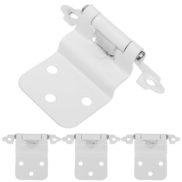4 Pcs Door Hinges Cabinet Door Hinge 7.50X6.00X3.50CM White