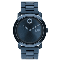 Movado Bold 3601057 Trend Impulse Blue Dial Blue Stainless Bracelet Mens Watch