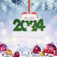thumbnail image 3 of Family Christmas Snowman Resin Pendant Handwritten Name DIY Craft Ornament for Holiday Tree Decorations, 3 of 3