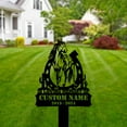 thumbnail image 2 of Handmadetneonsign Horseshoe Memorial Metal With Stake, Horseshoe Metal Name Sign Stake, Rodeo Metal Stake Decor 47478, 2 of 5
