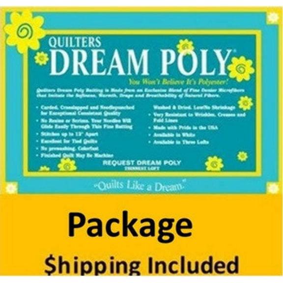P3THPK Dream Poly Request Batting (Package(2), Throw  60 in x 60 in) shipping included*