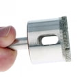 thumbnail image 5 of 10pc Diamond Coated Hole Saw Set for Glass and Stone, 80 Grit, 5 of 8