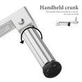 thumbnail image 3 of GAXIRE Laundry Handheld Crank Clothes Rack Hanger Silver Iron Plastic 1Pcs 11.8X3.0X2.9In, 3 of 8