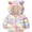 Colorful unicorn, variant on ATAIKU 1-6T Unicorn Winter Coats Puffer Padded Jacket for Toddler Girls Kids Light Outwear Cute Bear Ears with Hoods