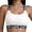 White, variant on Stretch Letter Band Back Bralette Comfortable Support Seamless Soft Wireless Everyday Wear Underwire Bras for Women, Size M