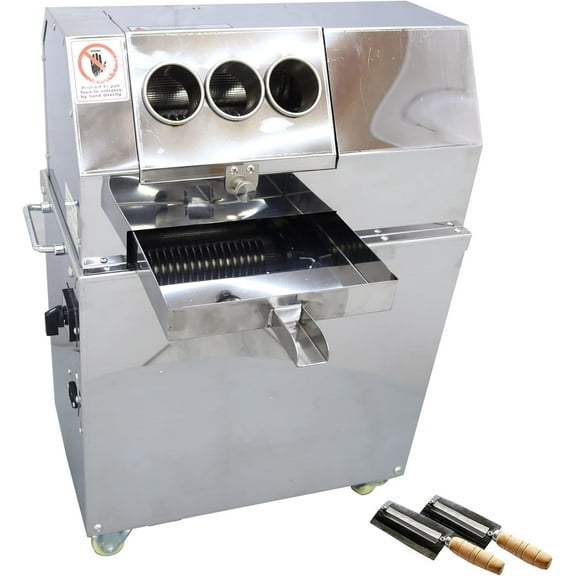 EQCOTWEA Sugarcane Juicer Juice Extractor Ginger Sweet Sorghum Press 660LB/H