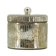 thumbnail image 4 of A&B Home  Silver Mercury Glass Jar Earl Grey Scented Soy Wax Candle, 4 of 4