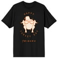 thumbnail image 1 of Friends Happy Turkey Day Black T-Shirt - S, 1 of 2