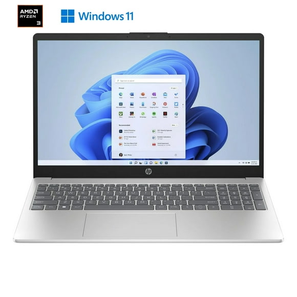 Ordinateur portable HP 15,6 pouces 15-fc0009ca, AMD Ryzen 3, 8 Go de RAM, disque dur de 1 To ou SSD, Microsoft Windows 11 Famille