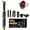 Black Gold, variant on Professional Foldable Air Styler & Hair Dryer Set, 6-in-1 High-Speed Ionic Styler with Auto-Wrap Barrels & Volumizing Brushes, No Heat Damage