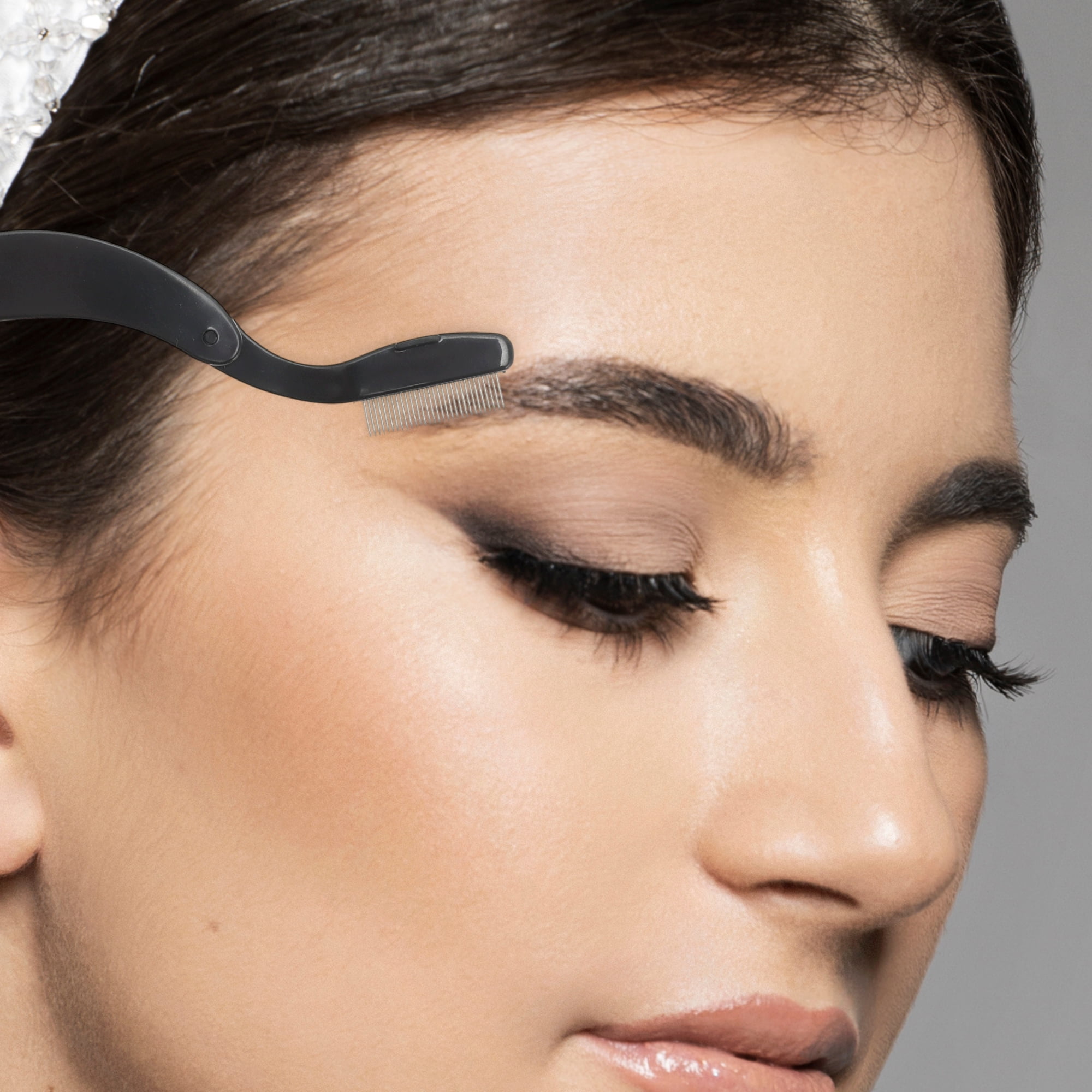 Unique Bargains Multifunctional Foldable Eyebrow Brush Kit for Styled Eyebrows and Lashes