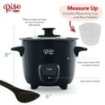 Rise By Dash Mini Rice Cooker Steamer with Removable Nonstick Pot