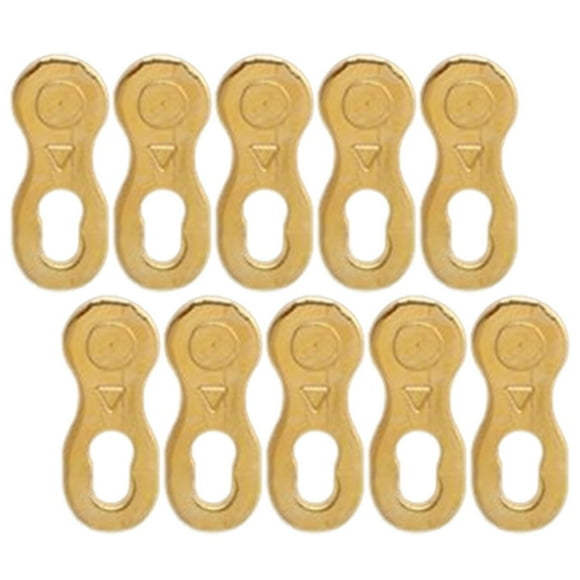 10 conectores de repuesto para cadena de bicicleta de aleación de aluminio 678 678 velocidad oro