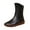Black, variant on Low-Heeled Ankle Boots For Women Solid Color Design With Pu Upper Us Size 6 Foot Length 9.25 Inches Suitable For Leisure Occasions