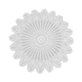 thumbnail image 1 of HEVIRGO 80cm Cuisine Salle à Manger Restaurant Crochet Nappe Ronde en Coton Décor de Tapis, 1 of 10