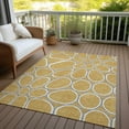 thumbnail image 6 of Addison Rugs Chantille Indoor/Outdoor Transitional Circles Gold Washable Rectangle Rug, 10' x 14', 6 of 6