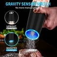 thumbnail image 3 of Ocalpur Electric Pepper and Salt Grinder Set, Adjustable Coarseness, One Hand Automatic Operation, Battery Powered with LED Light & 2 Utility Brushes for Home Kitchen BBQ, 3 of 8