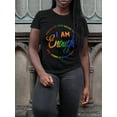 thumbnail image 2 of Lovelywholesale Gradient Letter Print T-shirt, 2 of 4