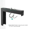 thumbnail image 6 of WALI Universal Projector Screen Ceiling Mount, Wall Hanging Mount L-Brackets, 6 inch Adjustable Extension with Hook Kit, Perfect Projector Screen Placement Hold up to 66 lbs (PSM001-B), Black, 6 of 6