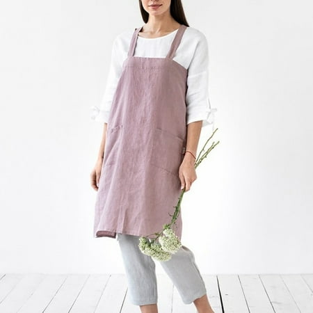 

Kitchen Gadgets Cross Back Linen Apron Japanese Apron Linen Cross Over Apron No Ties Linen Apron Pinafore Apron For Woman Kitchen Organizationkitchen Decor Kitchen Accessories Home & Kitchen Kitchen