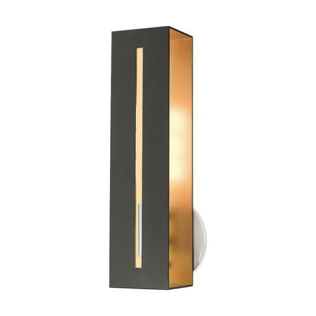 1 Light Ada Wall Sconce in Contemporary Style 5 inches Wide By 14 inches High-Textured Black Finish Bailey Street Home 218-Bel-4363339