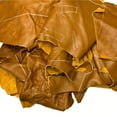 thumbnail image 4 of Saddle Brown Leather Pieces - 5 lb Bundle - 3 to 4 oz Cowhide Leather Scraps, 4 of 7