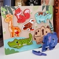 thumbnail image 2 of Visland Animal Puzzle Toy Educational Vivid Kids Hand Grab Board 3D Animal Puzzle for, 2 of 8
