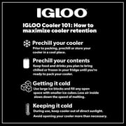 Igloo 16 QT Laguna Hard Side Ice Chest Cooler with Wheels, Aqua Blue
