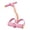 Pink-PK, variant on MMJ Pedal Resistance Band 4 Tube with Handle for Home Gym Strength Training Leg Arm Core Workout