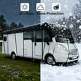 thumbnail image 2 of Heavy Duty RV Roof Cover, All-Weather Rip-Stop Fabric Protection with Universal Fit for Most Campers Trailers, Easy One-Person Setup & Compact Carry Bag, 2 of 7