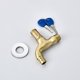 thumbnail image 2 of Grifo de agua con llave de bloqueo, grifo de lavadora de Metal de un solo orificio antirrobo para el hogar Kuyhfg Sin marca, 2 of 4