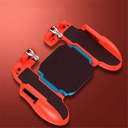 H5 Portable PUBG Mobile Phone Game Controller Joystick Cooling Fan Gamepad for IOS Android Red blue Without (Best Games For Android Phones Without Internet)