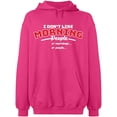 thumbnail image 2 of OXI Hoodie Sweatshirt - I Don’t Like Morning People, Basic Casual Hoodie for Men's and Women Fleece Hoodie Long Sleeve - Heliconia X-Large, 2 of 3