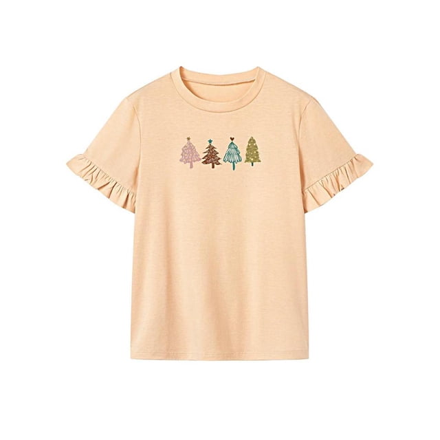 Camiseta de manga corta para mujer, camiseta de recuerdo con cuello redondo para caminar en la playa y acampar XL