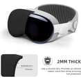 thumbnail image 3 of Apple Vision Pro Étui de Protection, Protecteur en Silicone Souple Résistant aux Impacts avec Empreintes Digitales Anti-Empreintes et Antidérapant, Compatible avec Étui VR Apple - Classique, Noir, 3 of 5