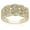 Gold, variant on Delicate Cross-braided Diamond-encrusted Ring
