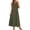 Army Green, variant on Lenpel Womens Summer Maxi Tank Dresses Boat Neck Sleeveless Long Sundresses with Pockets Casual Loose Beach Vacation Clothes