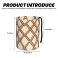 thumbnail image 4 of Round Car Trash Can 7×5.9in Waterproof, Durable, Not Easy To Fade, Easy To Install And Disassemble To Prevent Interior Pollution Sandybrown Moroccan Trellis Hand-Drawn Sketch_3, 4 of 7